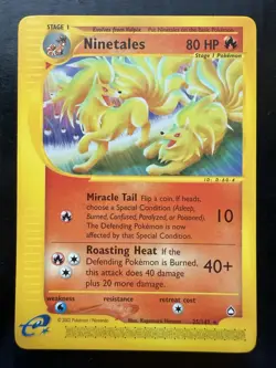 Pokemon Ninetales 25/147 Aquapolis E-Reader Non Holo (NM) - Image 1