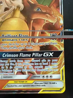 Pokemon Charizard & Braixen GX 22/236 Sm Cosmic Eclipse Holo (LP) - Image 5