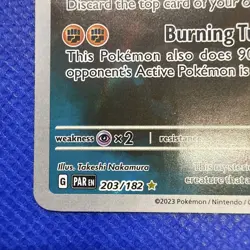 Slither Wing 203/182 SV Paradox Rift MINT Illustration Rare Pokemon TCG - Image 5