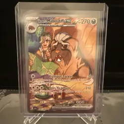 Pokemon TCG Arven's Mabosstiff EX #235/182 Sv10: Destined Rivals SAR NM - Image 1