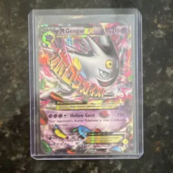 Pokemon TCG M Gengar EX XY166 Promo Full Art Mega Holo XY - Image 1