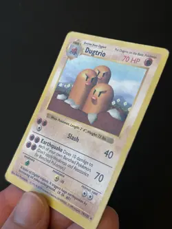 Pokemon TCG Dugtrio 19/102 Base Set shadowless HP - Image 3