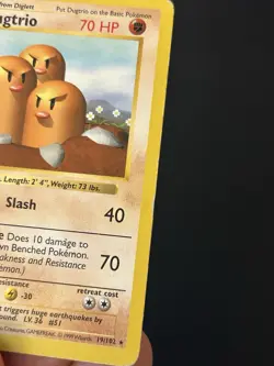 Pokemon TCG Dugtrio 19/102 Base Set shadowless HP - Image 4