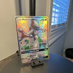 Pokemon Shiny Mewtwo GX SV59/SV94 Hidden Fates Shiny Vault Full Art Holo 190 HP - Image 2