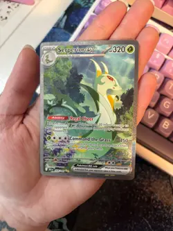Pokemon TCG Serperior ex 164/086 SV: Black Bolt Holo SIR NM - Image 3