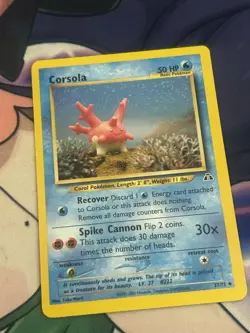 Pokemon Corsola 37/75 Neo Discovery Uncommon Regular Unlimited English - Image 1