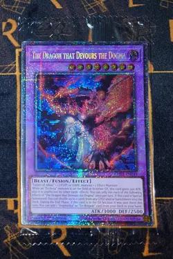 YUGIOH The Dragon that Devours the Dogma (CH01-EN041) Starlight Rare 1st Ed NM - Image 1