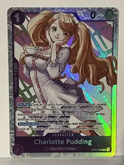 Charlotte Pudding SR OP11-070 A Fist of Divine Speed NM One Piece Fast Ship - Image 1
