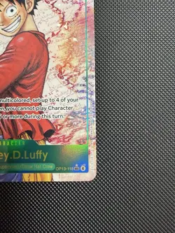 One Piece CCG Monkey.D.Luffy Op13-118 Alt Art Secret Rare - Image 5
