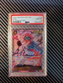 PSA 10 GEM MINT - KOBE SEC ALT OP11-119 - One Piece A FIST OF DIVINE SPEED - Image 1