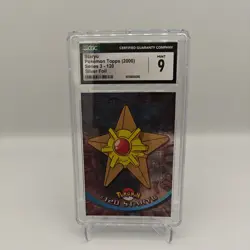 CGC 9 MINT Staryu 2000 Series 3 Topps 120 Silver Foil Pokemon Card - Image 1