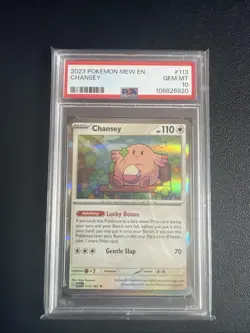 Chansey 113/165 Scarlet & Violet 151 Holo Rare Pokemon Card PSA 10 - Image 1