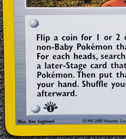 1st Ed. Pokemon Breeder Fields - Neo Revelation - #62/64 - Vintage Pokemon Card - Image 5