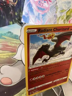 Pokemon TCG Radiant Charizard Crown Zenith Holo Card 020/159 NM Condition - Image 2