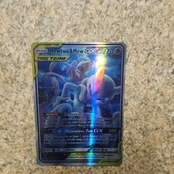 Pokemon Mewtwo & Mew GX TAG TEAM Promo Holo SM191 Sm Card - Image 1