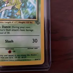 Pokemon TCG Scyther Holo Rare Card Jungle Set 10/64 WOTC Vintage 1999 MP - Image 5