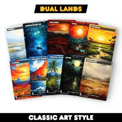 Classical Art Dual Lands MTG | Playtest Mana Base | Commander EDH - Image 1