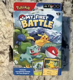 POKEMON TCG My First Battle Deck with 2 Mini Decks - Pikachu Bulbasaur 820650852534 - Image 1
