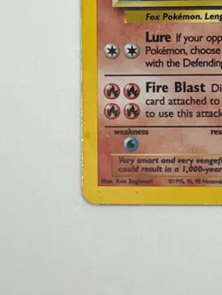 Pokemon TCG Ninetales Base Set 12/102 Holo Unlimited Holo Rare - Image 4