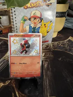 Charcadet - 114/091 - Pokemon Card Paldean Fates Shiny Rare Card NM Pack Fresh - Image 1