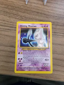 SHINING MEWTWO 2002 POKEMON NEO DESTINY TRIPLE RARE HOLO 109/105 - Image 2