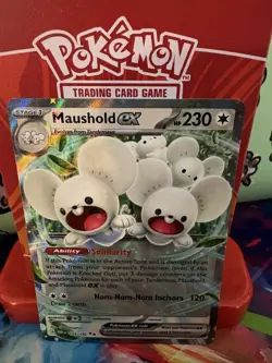 Pokemon Maushold EX 155/182 Paradox Rift Double Rare Holo NM - Image 2