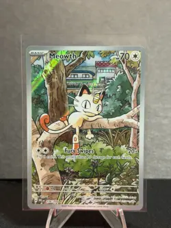 Meowth 106/094 Pokemon TCG Phantasmal Flames Illustration Rare - Image 1