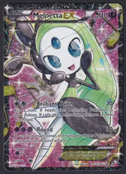 Pokemon Meloetta EX RC25/RC25 Full Art Legendary Treasures - Image 1