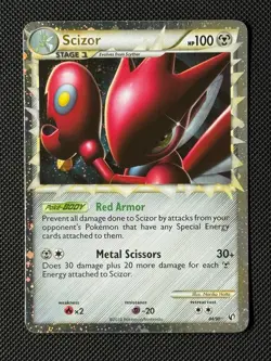 Pokemon Cards Scizor 84/90 HGSS Undaunted Rare PRIME - Image 1