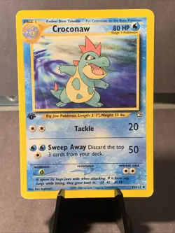 Pokemon TCG 1st Edition Croconaw 32/111 Neo Genesis 2000 WOTC VTG LP - Image 1