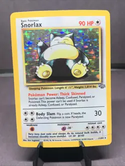 Pokemon TCG Snorlax Jungle Set 11/64 Holo Rare 1999 WOTC VTG MP/HP - Image 1
