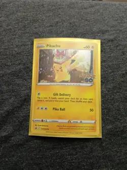 Pokemon TCG Pikachu SWSH234 Pokemon Go Black Star Promo - Image 4