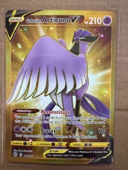 Pokemon TCG Pokemon Galarian Articuno V Articuno Secret Rare Holo - Image 1