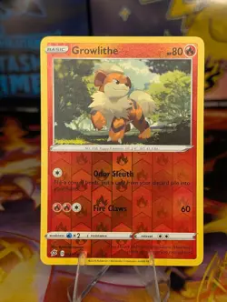 Pokemon TCG: Growlithe 027/192 - Rebel Clash Reverse Holo NM - Image 1