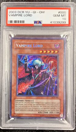 2003 DCR YU-GI-OH! VAMPIRE LORD #000 💎 PSA 10 - Image 1