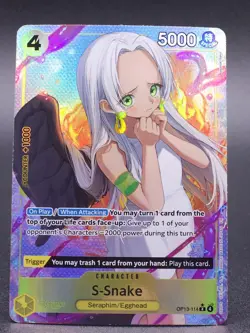 S-Snake (Alt Art) OP13-114 R Carrying on His Will - ONE PIECE Card Game ENGLISH - Image 1