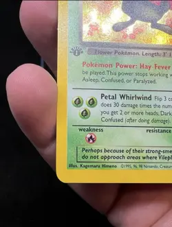 1st Edition Dark Vileplume 13/82 Holo Team Rocket WOTC Pokemon Single Card - Image 3