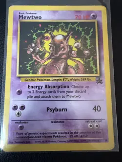 Mewtwo Black Star Promo Card #14 Pokemon HP - Image 1