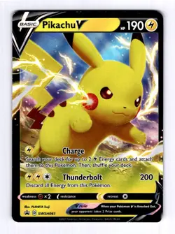 Pikachu V - SWSH061 Sword & Shield Promo Cards #SWSH61 Promo Holo NM Pokemon - Image 1