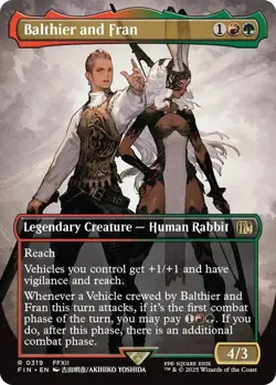 Balthier and Fran (0319) (Borderless) 319 R FINAL FANTASY NM - Image 1