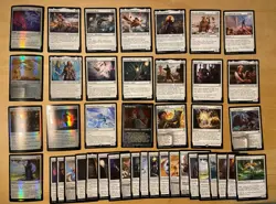 Magic The Gathering Lot Of 42 Battle For Baldur’s Gate WHITE Cards - Image 1