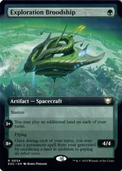Exploration Broodship Extended Art Edge of Eternities Normal NM MTG - Image 1