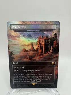 1x Weathertop (Deserted Temple) (363) ~~ Borderless - Foil NM-Mint, English Comm - Image 1