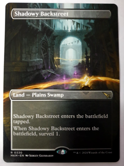 MTG Murders at Karlov Manor - Shadowy Backstreet - Borderless Rare - 0330 NM - Image 1