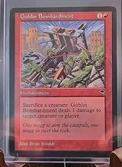 Goblin Bombardment Tempest MTG Regular Moderately Played - Image 3