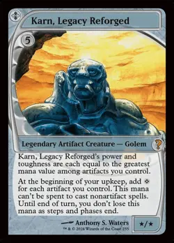 MTG Magic 1 x Karn Legacy Reforged x 1 - Mystery Booster 2 - Future Sight FOIL - Image 1