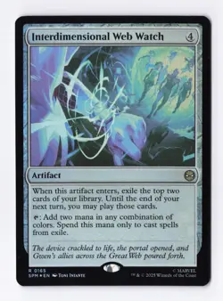 Interdimensional Web Watch (Foil) 0165 (R) MTG Marvel's Spider-Man (SPM) - Image 1