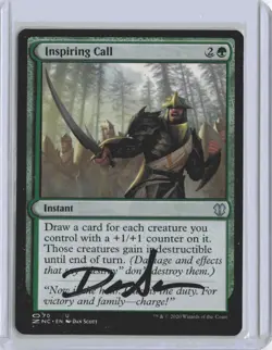 Inspiring Call Commander: Zendikar Rising Artist proof-Dan Scott - Image 1