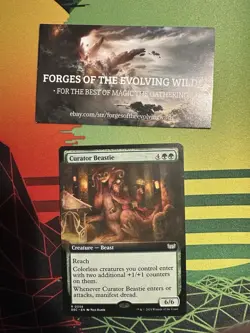 Curator Beastie Extended Art - Duskmourn House of Horror DSK - Image 1