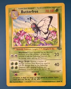 Butterfree 33/64 – Jungle Set (1999) Pokemon Card – Uncommon – WOTC - Image 1